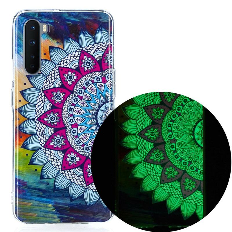 Capa Para OnePlus Nord Mandala Colorida Fluorescente