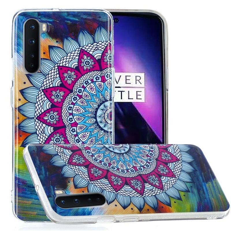 Capa Para OnePlus Nord Mandala Colorida Fluorescente