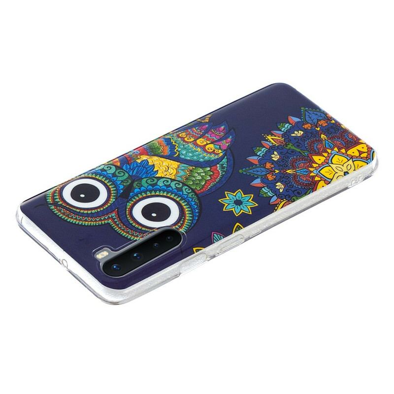 Capa Para OnePlus Nord Mandala Coruja Fluorescente