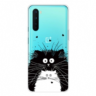 Capa Para OnePlus Nord Olha Os Gatos