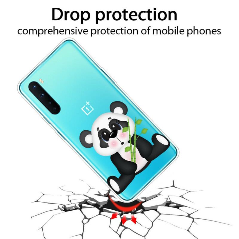 Capa Para OnePlus Nord Panda Triste Sem Costura