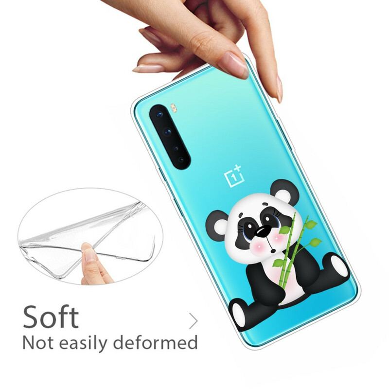 Capa Para OnePlus Nord Panda Triste Sem Costura