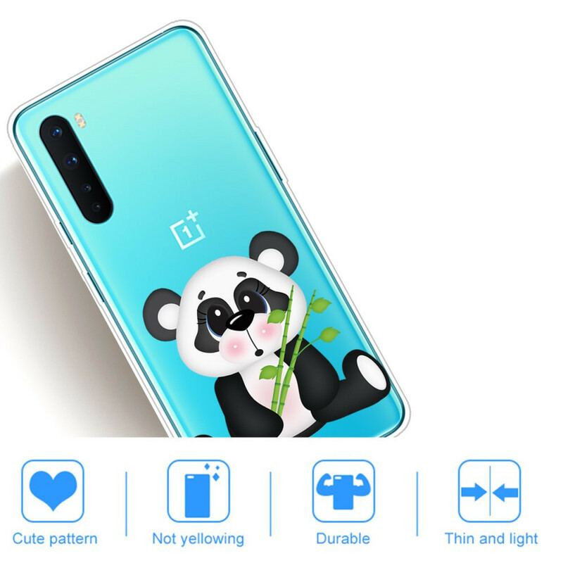 Capa Para OnePlus Nord Panda Triste Sem Costura