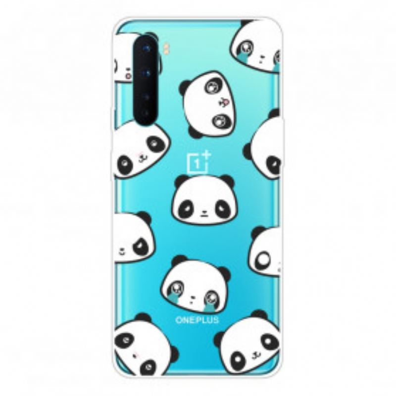 Capa Para OnePlus Nord Pandas Sentimentais