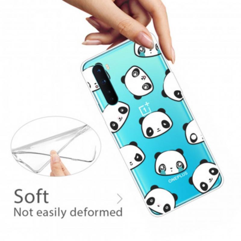 Capa Para OnePlus Nord Pandas Sentimentais