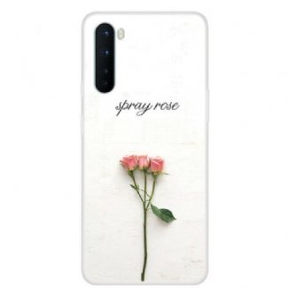 Capa Para OnePlus Nord Rosas Em Spray