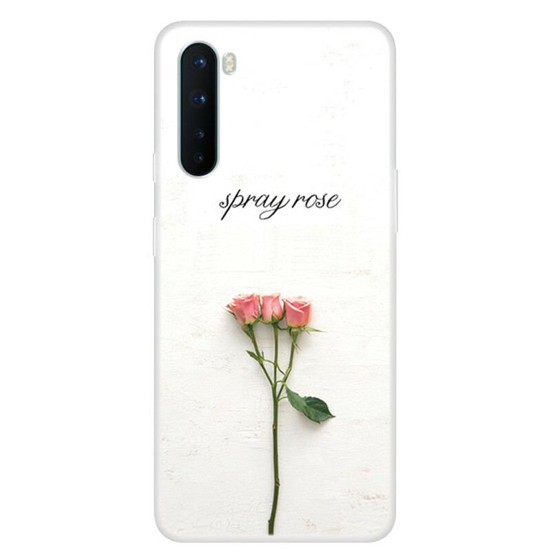 Capa Para OnePlus Nord Rosas Em Spray