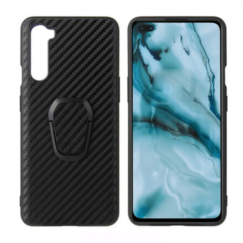 Capa Para OnePlus Nord Suporte De Anel De Fibra De Carbono