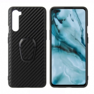 Capa Para OnePlus Nord Suporte De Anel De Fibra De Carbono