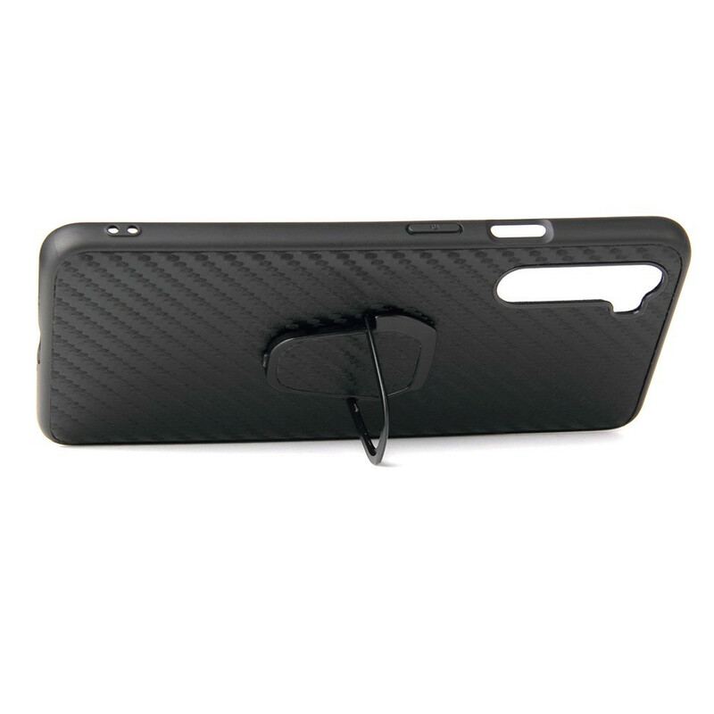 Capa Para OnePlus Nord Suporte De Anel De Fibra De Carbono