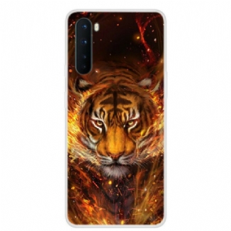 Capa Para OnePlus Nord Tigre De Fogo