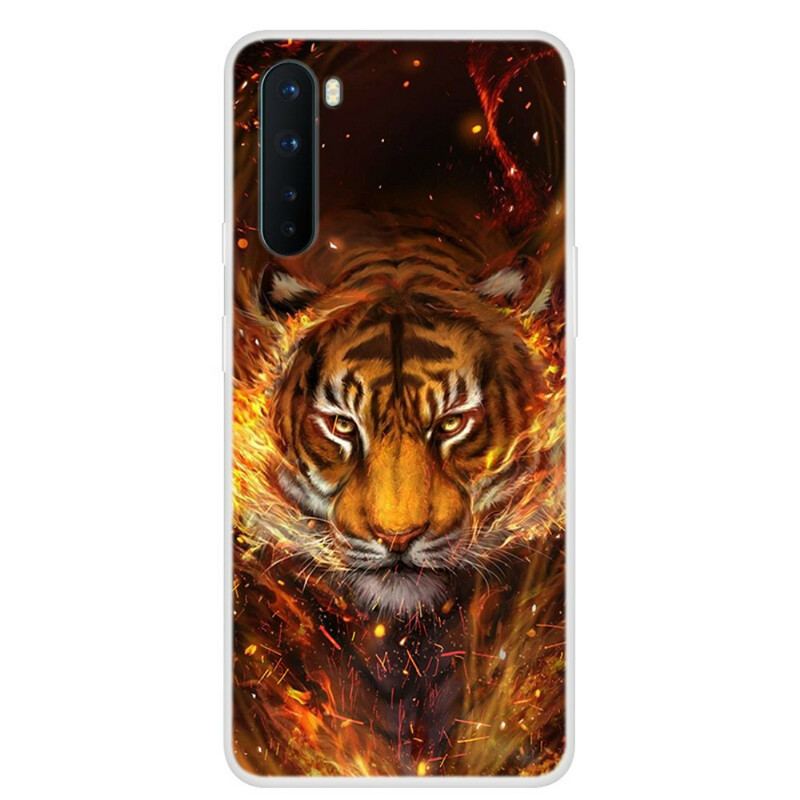 Capa Para OnePlus Nord Tigre De Fogo