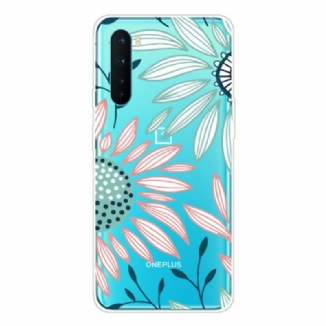 Capa Para OnePlus Nord Uma Flor Transparente