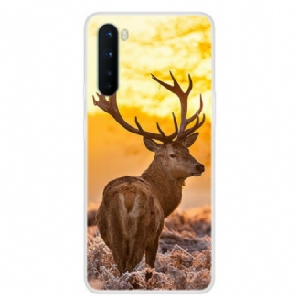 Capa Para OnePlus Nord Veado E Paisagem