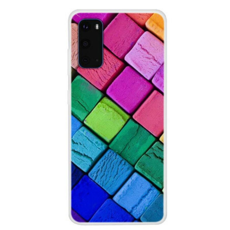 Capa De Celular Para Samsung Galaxy S20 Cubos Coloridos