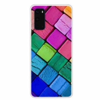 Capa De Celular Para Samsung Galaxy S20 Cubos Coloridos