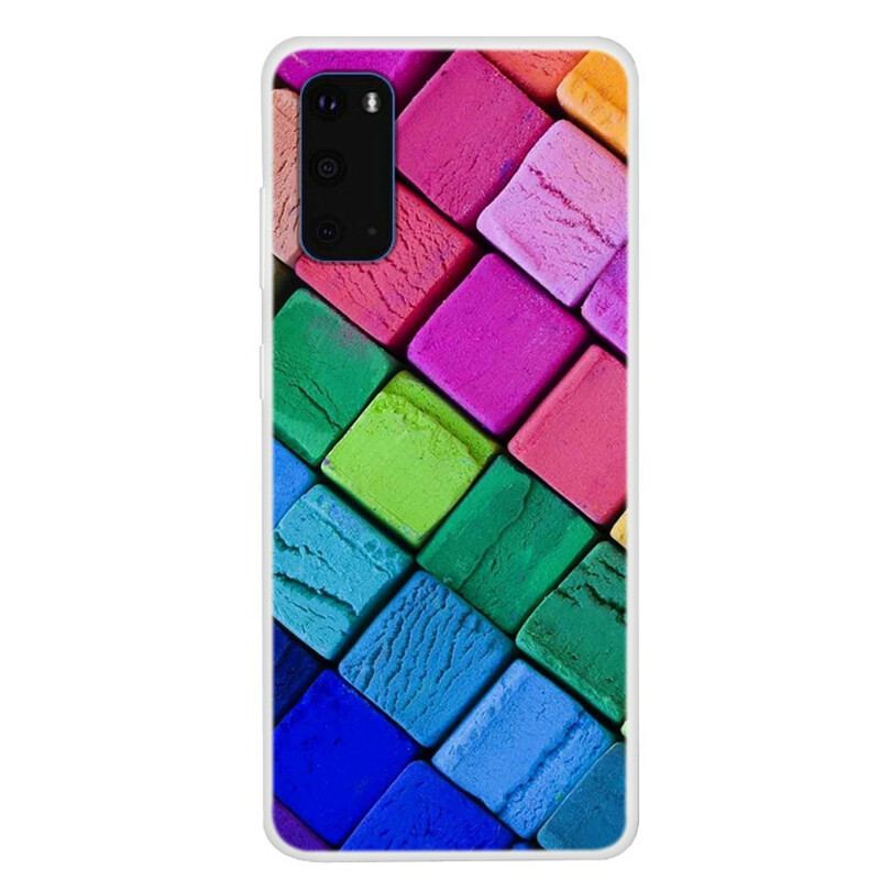 Capa De Celular Para Samsung Galaxy S20 Cubos Coloridos