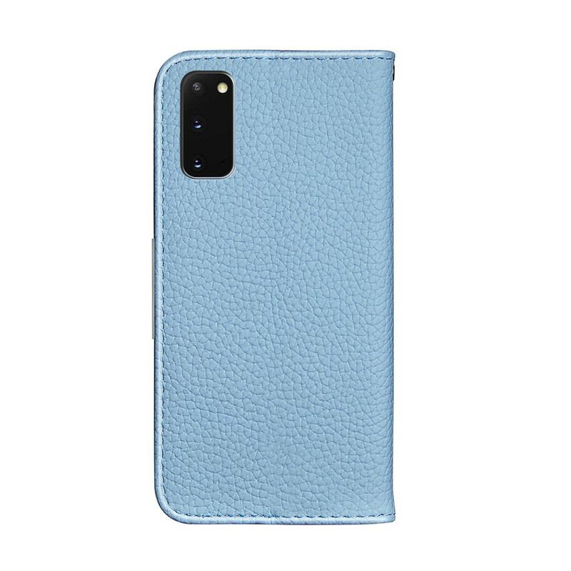 Capa De Celular Para Samsung Galaxy S20 Flip Couro Falso Lichia Ultra Chic