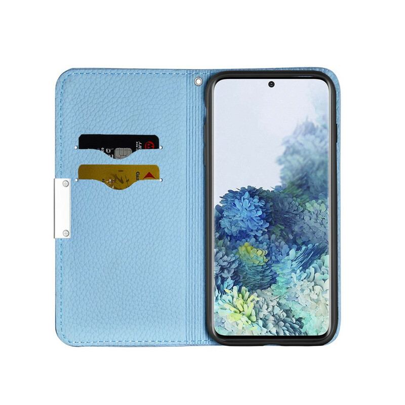 Capa De Celular Para Samsung Galaxy S20 Flip Couro Falso Lichia Ultra Chic