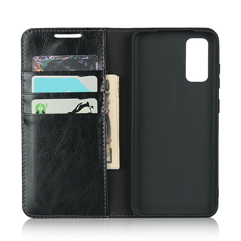 Capa De Celular Para Samsung Galaxy S20 Flip Couro Legitimo