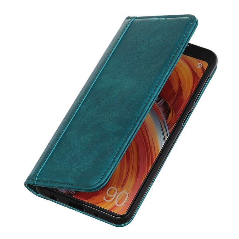 Capa De Celular Para Samsung Galaxy S20 Flip Couro Litchi Elegance Dividido