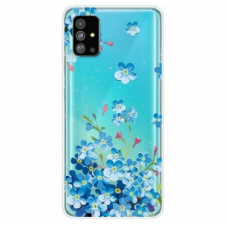 Capa De Celular Para Samsung Galaxy S20 Flores Azuis