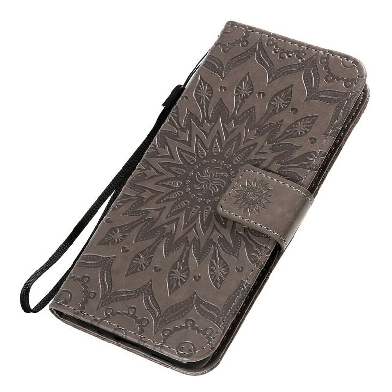 Capa De Couro Para Samsung Galaxy S20 Flor Do Sol