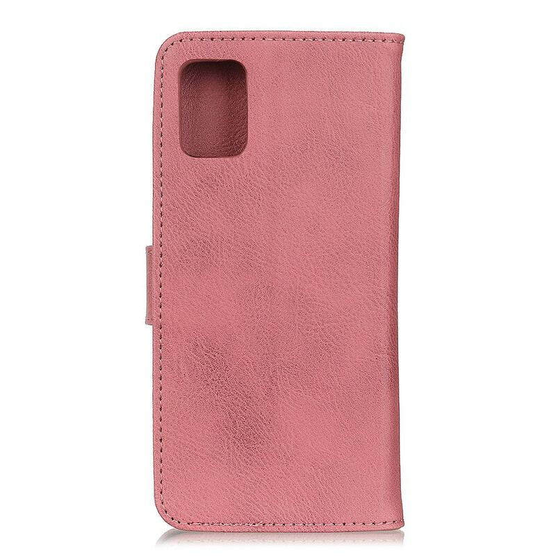 Capa De Couro Para Samsung Galaxy S20 Imitação De Couro Khazneh