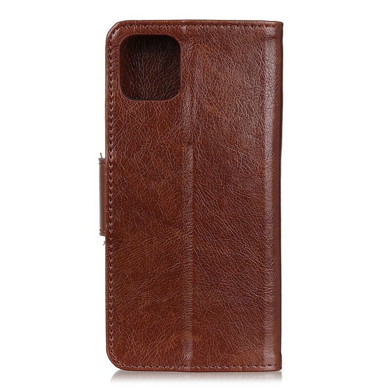 Capa De Couro Para Samsung Galaxy S20 Couro Napa Rachado