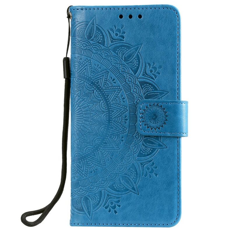 Capa Em Pele Para Samsung Galaxy S20 Mandala Do Sol