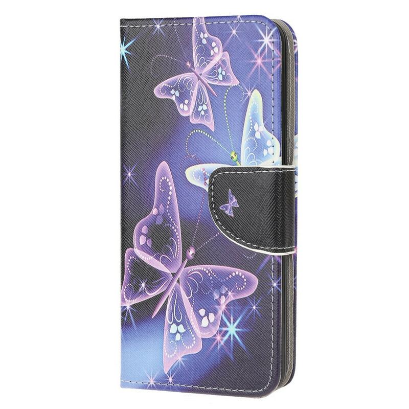 Capa Flip Para Samsung Galaxy S20 Borboleta Real