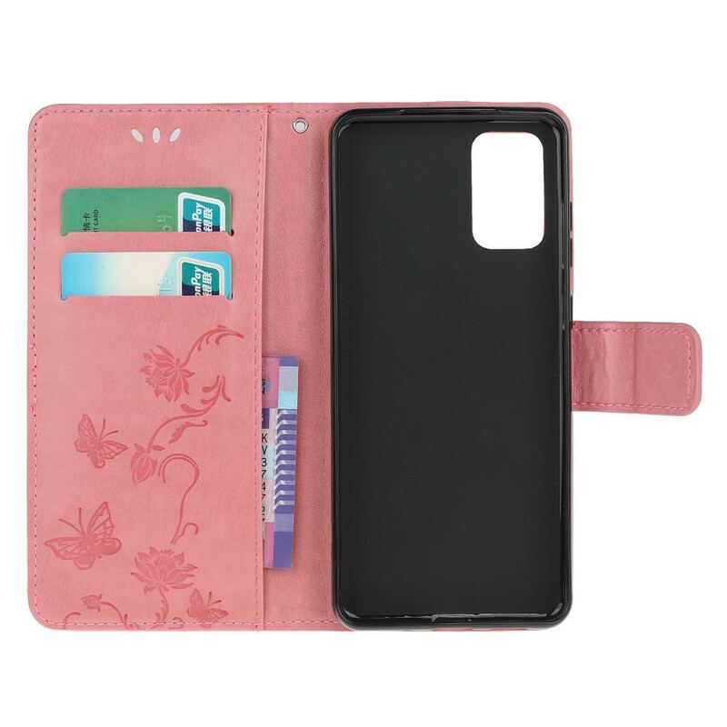 Capa Flip Para Samsung Galaxy S20 Borboletas Encantadas