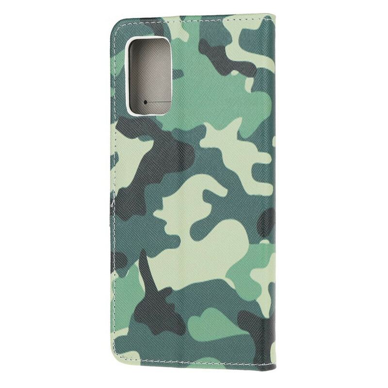 Capa Flip Para Samsung Galaxy S20 Camuflagem Militar