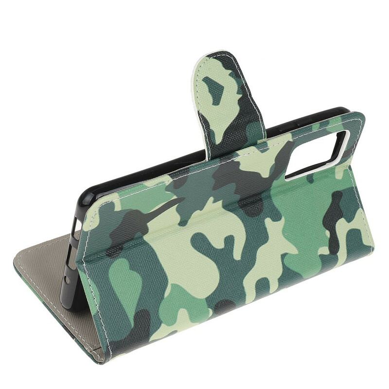 Capa Flip Para Samsung Galaxy S20 Camuflagem Militar