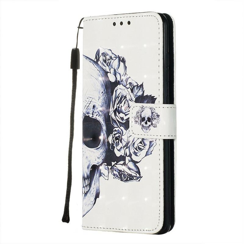 Capa Flip Para Samsung Galaxy S20 Caveira Florida