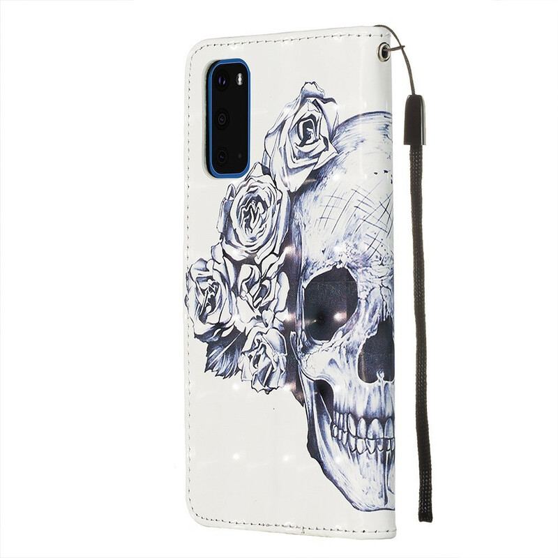 Capa Flip Para Samsung Galaxy S20 Caveira Florida