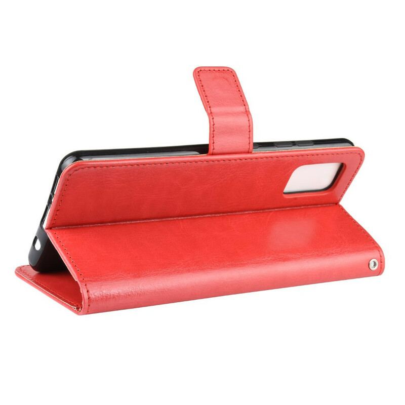 Capa Flip Para Samsung Galaxy S20 Couro Falso Chamativo