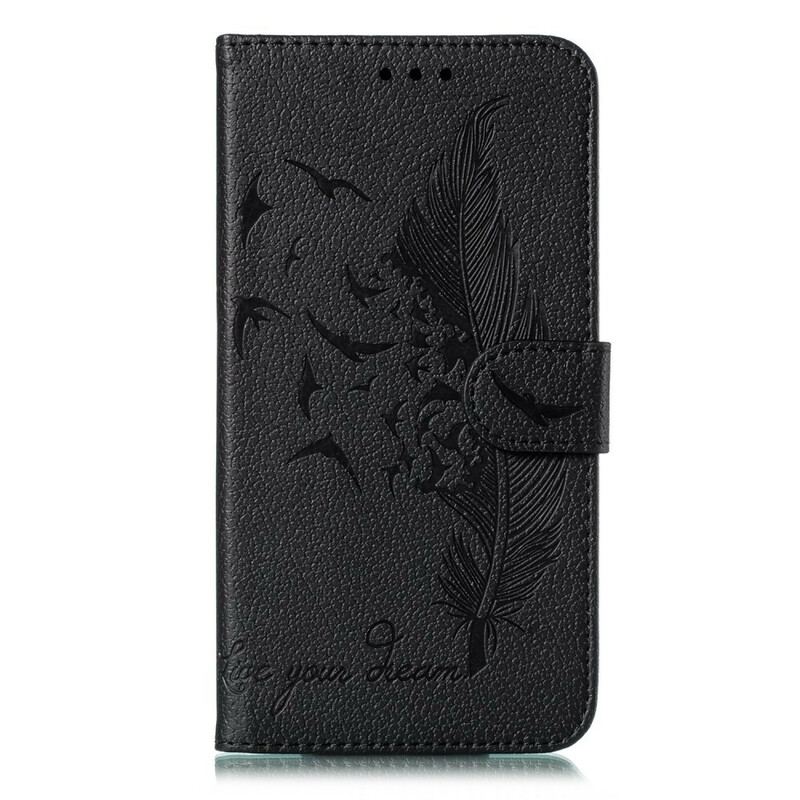 Capa Flip Para Samsung Galaxy S20 Couro Sintético Viva O Seu Sonho