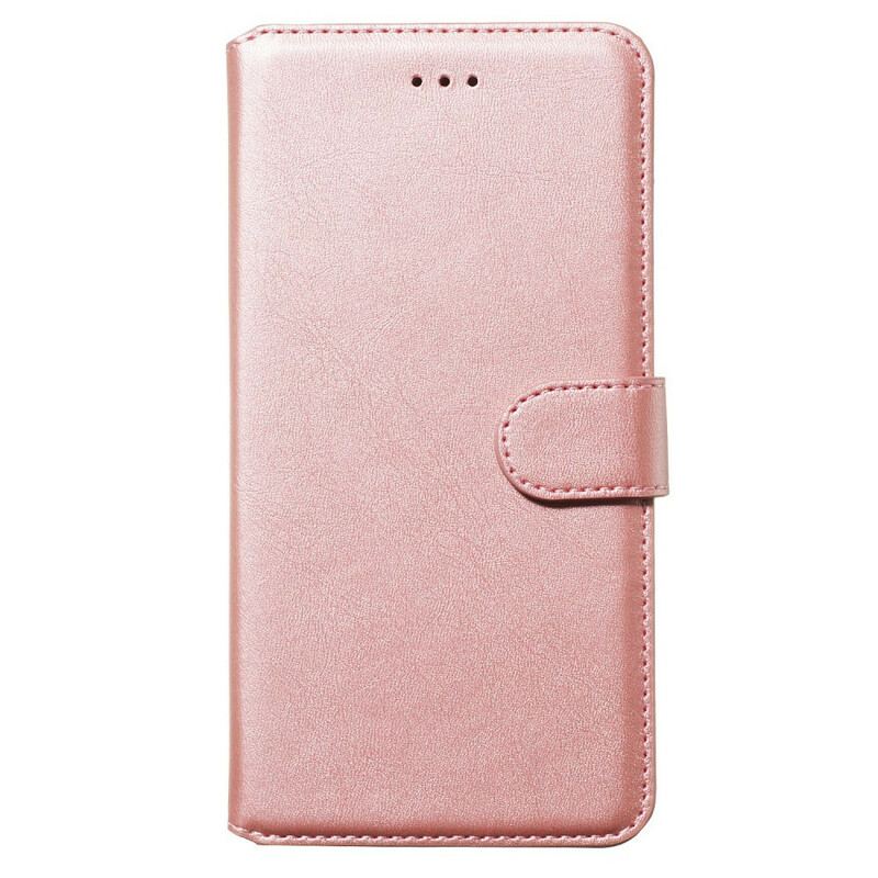 Capa Flip Para Samsung Galaxy S20 Efeito De Couro Fosco