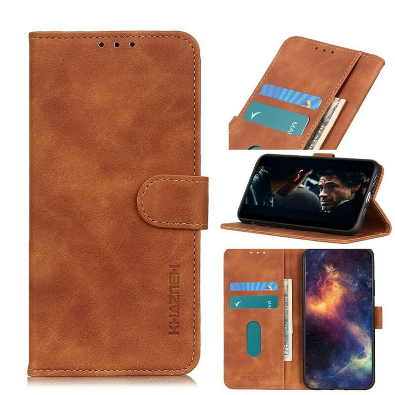 Capa Flip Para Samsung Galaxy S20 Efeito Couro Vintage Khazneh