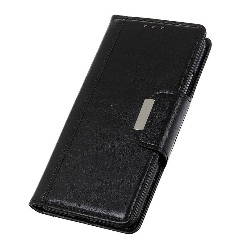 Capa Flip Para Samsung Galaxy S20 Fecho De Metal De Couro Sintético