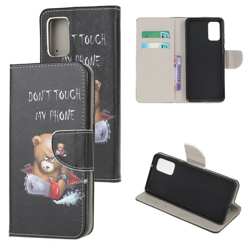 Capa Flip Para Samsung Galaxy S20 Urso Perigoso