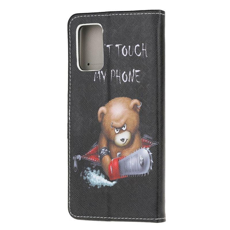 Capa Flip Para Samsung Galaxy S20 Urso Perigoso