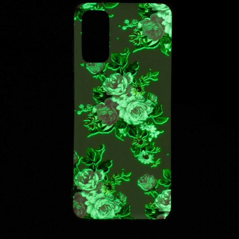 Capa Para Samsung Galaxy S20 Flores Da Liberdade Fluorescentes