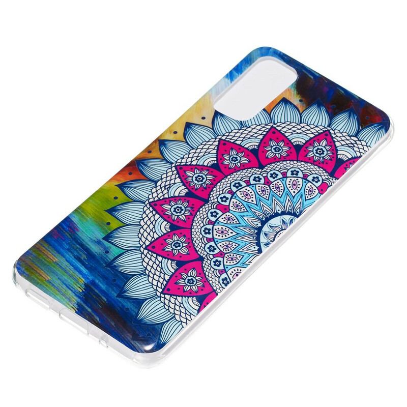 Capa Para Samsung Galaxy S20 Mandala Colorida Fluorescente