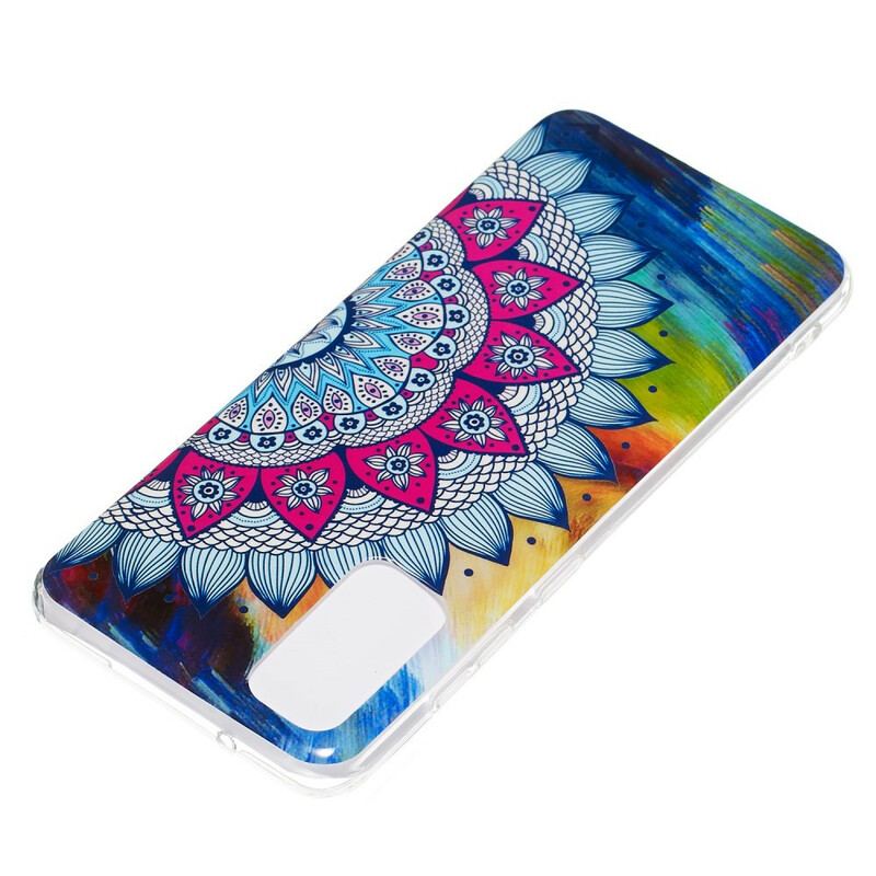 Capa Para Samsung Galaxy S20 Mandala Colorida Fluorescente