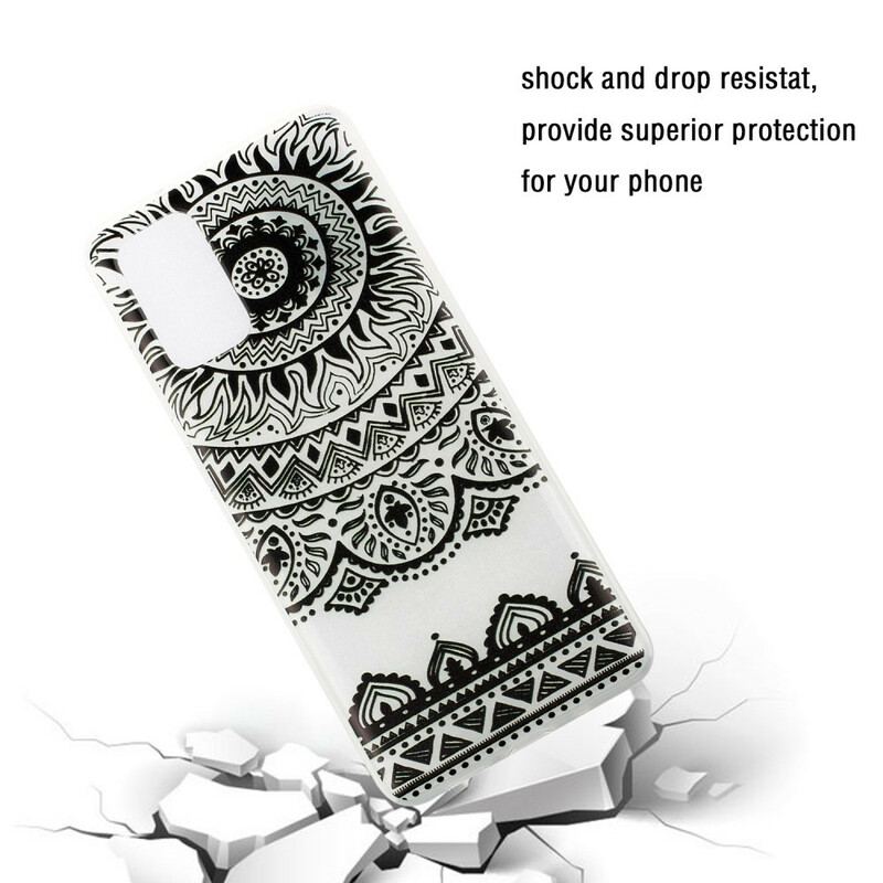 Capa Para Samsung Galaxy S20 Mandala De Flores Sem Costura