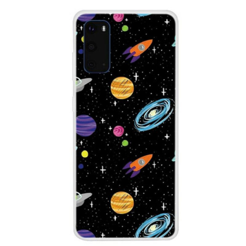 Capa Para Samsung Galaxy S20 Planeta Galáxia