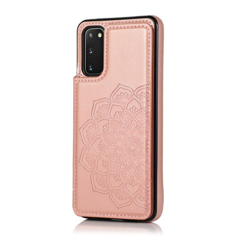 Capa Para Samsung Galaxy S20 Titular De Cartão De Impressão De Mandala