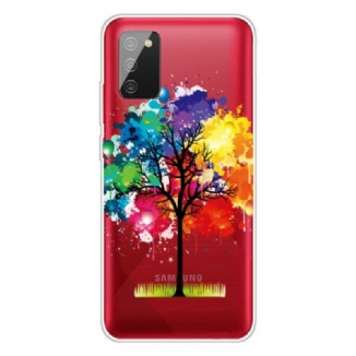 Capa De Celular Para Samsung Galaxy A02s Árvore Aquarela Perfeita